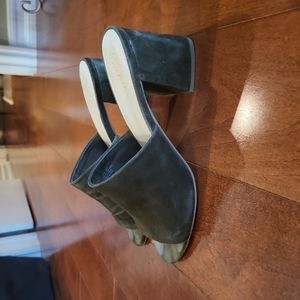 Olive Green Suede Sandals